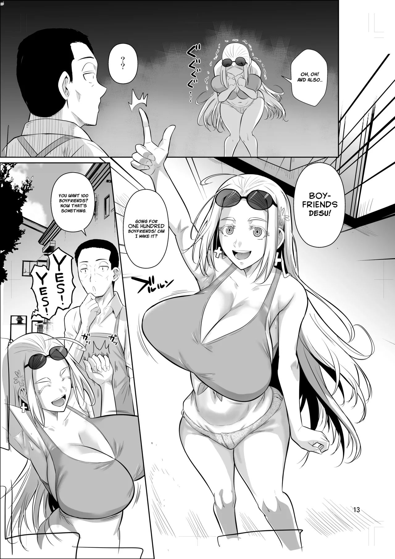 hentai manga A Plain Old Man From The Employment Ice Age Lands a Job at a Foreign Student Dorm Teaching The Blonde Bombshell a Lesson